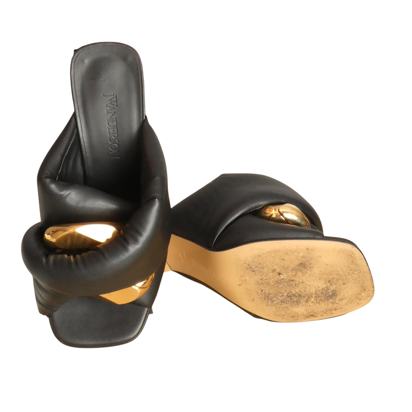 Chain Twisted Mules, Size-37.5