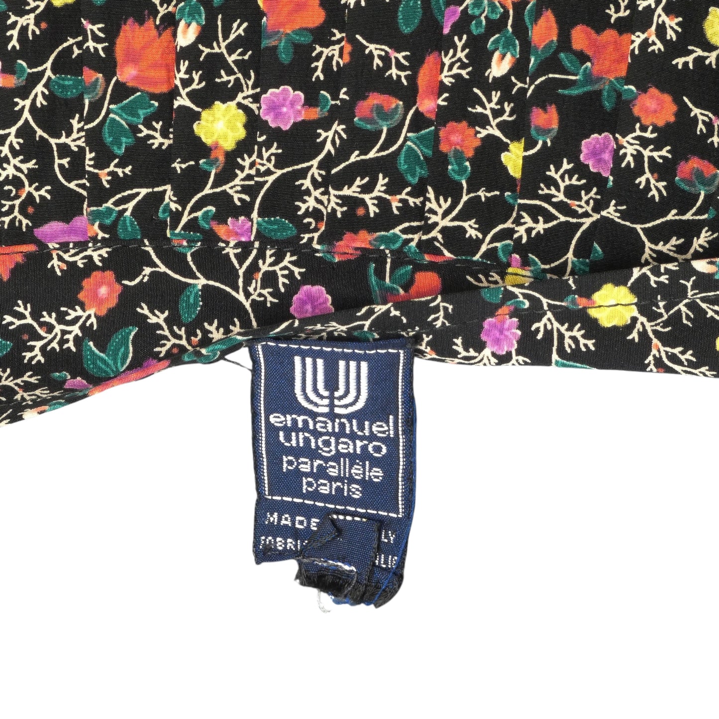 1980s Pleated Silk Skirt, Size 4