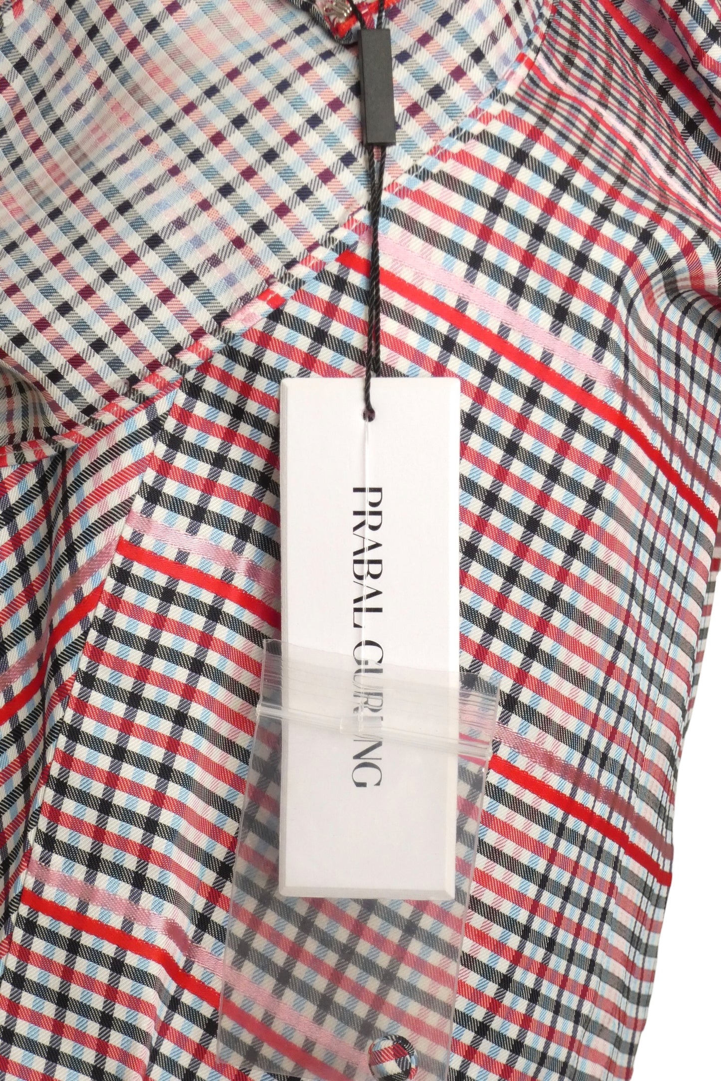 2018 NWT Gingham Crepe Dress, Size 4