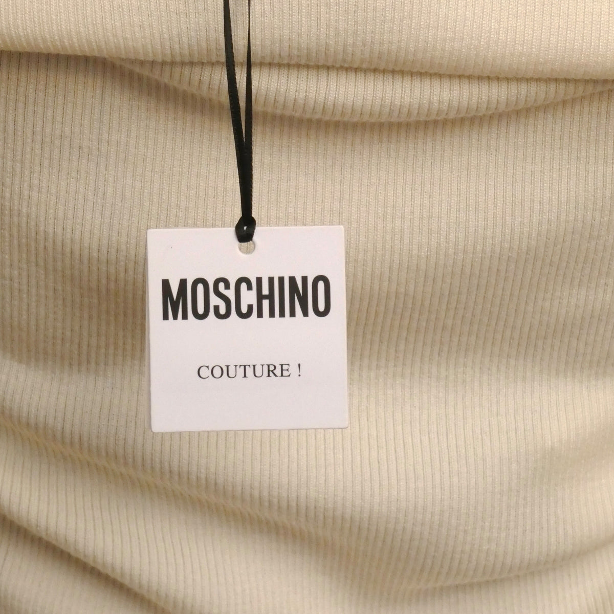 MOSCHINO COUTURE! - 2025 Ivory Wool Knit Tank, Multiple Items Available