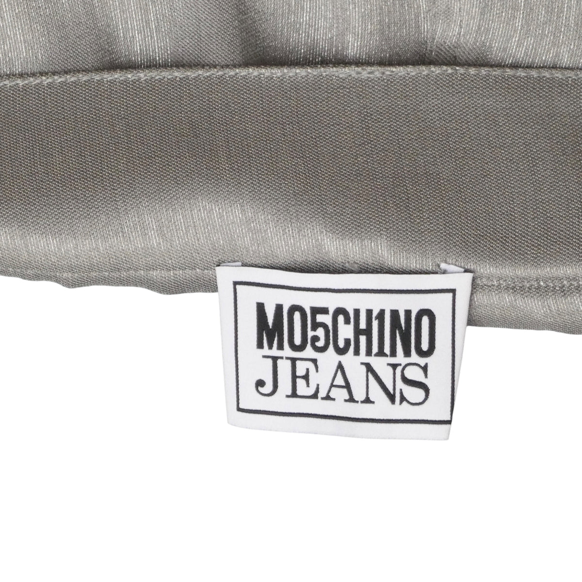 MOSCHINO JEANS - 2024 Silver Metallic Trumpet Skirt, Size-6