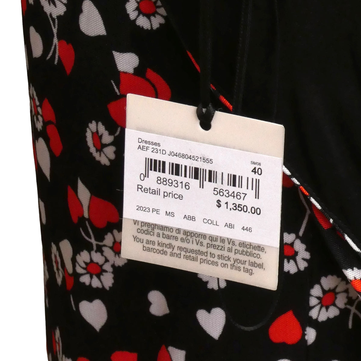 MOSCHINO COUTURE! - 2023 Black & Red Heart Knit Jumpsuit, Multiple Sizes Available
