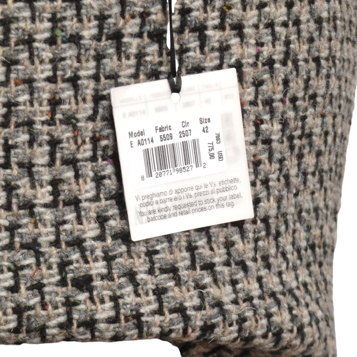 MOSCHINO COUTURE! - 2019 NWT Wool Embroidered Tweed Skirt, Size-8