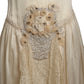 1920s Jeweled Silk & Lace Dress, Size 2