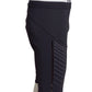 MONCLER-NWT Black Knit Biker Shorts, Size-XLarge