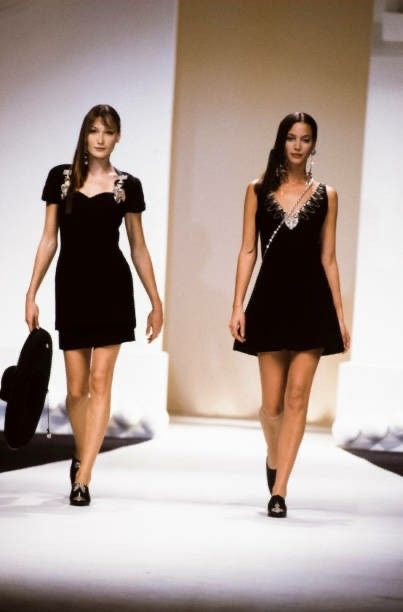 CHRISTIAN DIOR- 1994 Embellished Dress & Skirt Set, Size 6