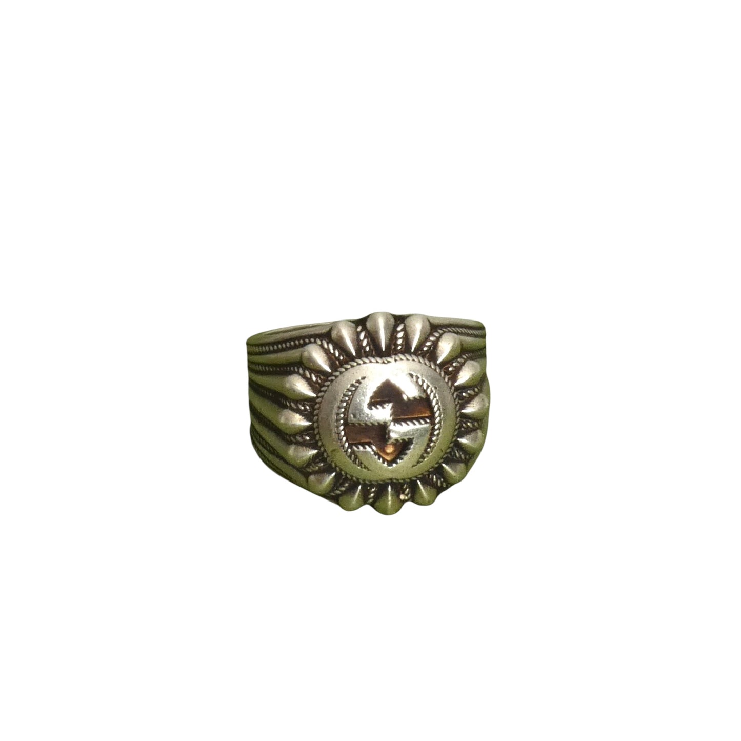 GUCCI- NWT Silver Interlocking "GG" Ring, Multiple Sizes Available