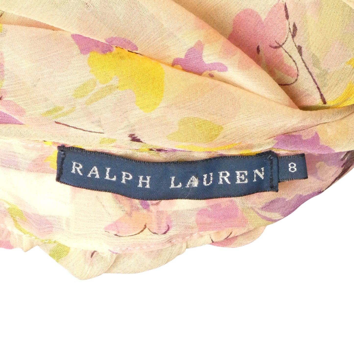 Floral Chiffon Flapper Dress, Size-8