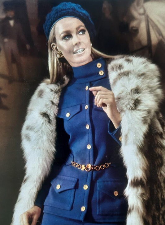 YVES SAINT LAURENT- 1970s Gold Metal Ring Belt