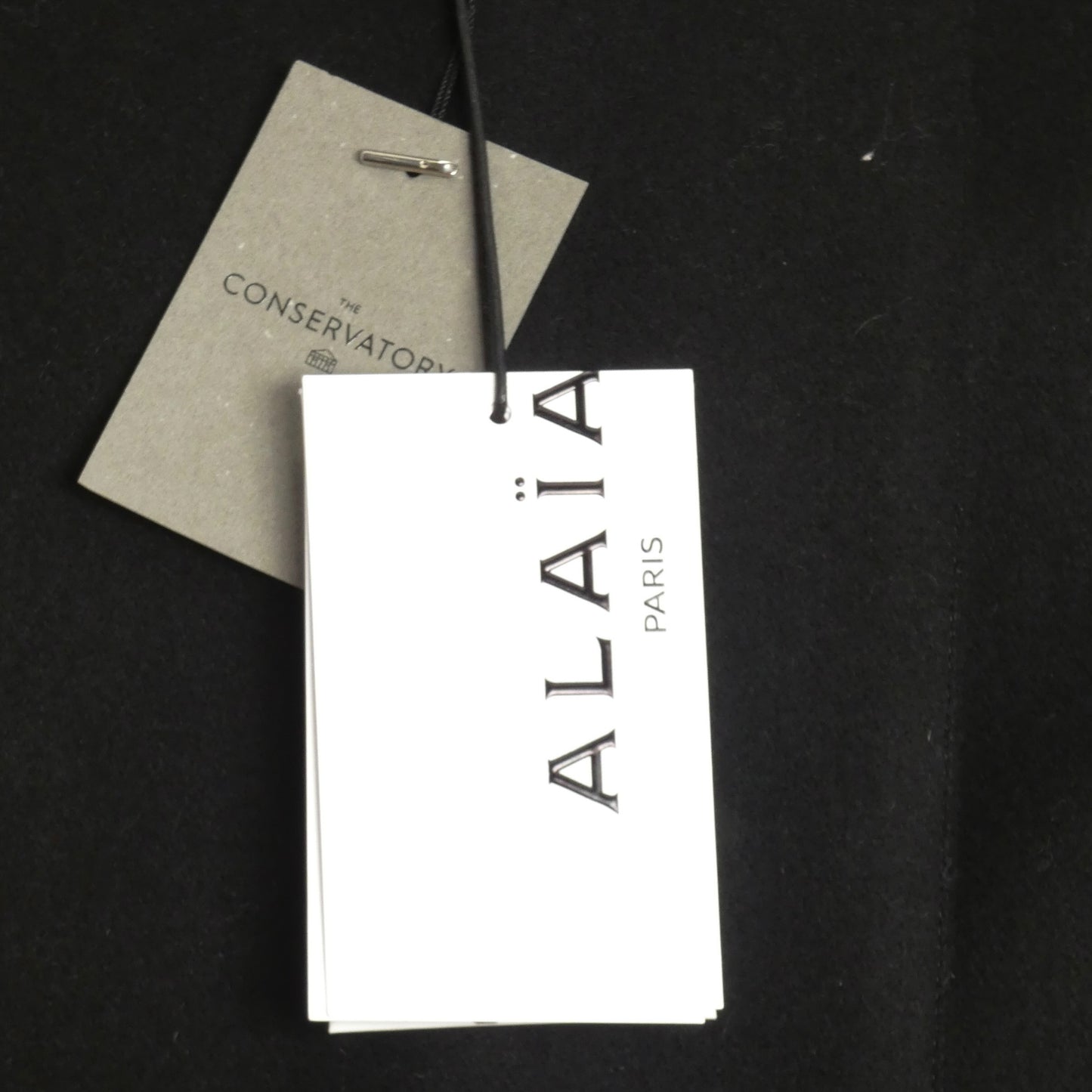 ALAIA - 2023 Patent Coated Wool Overcoat, Size-8