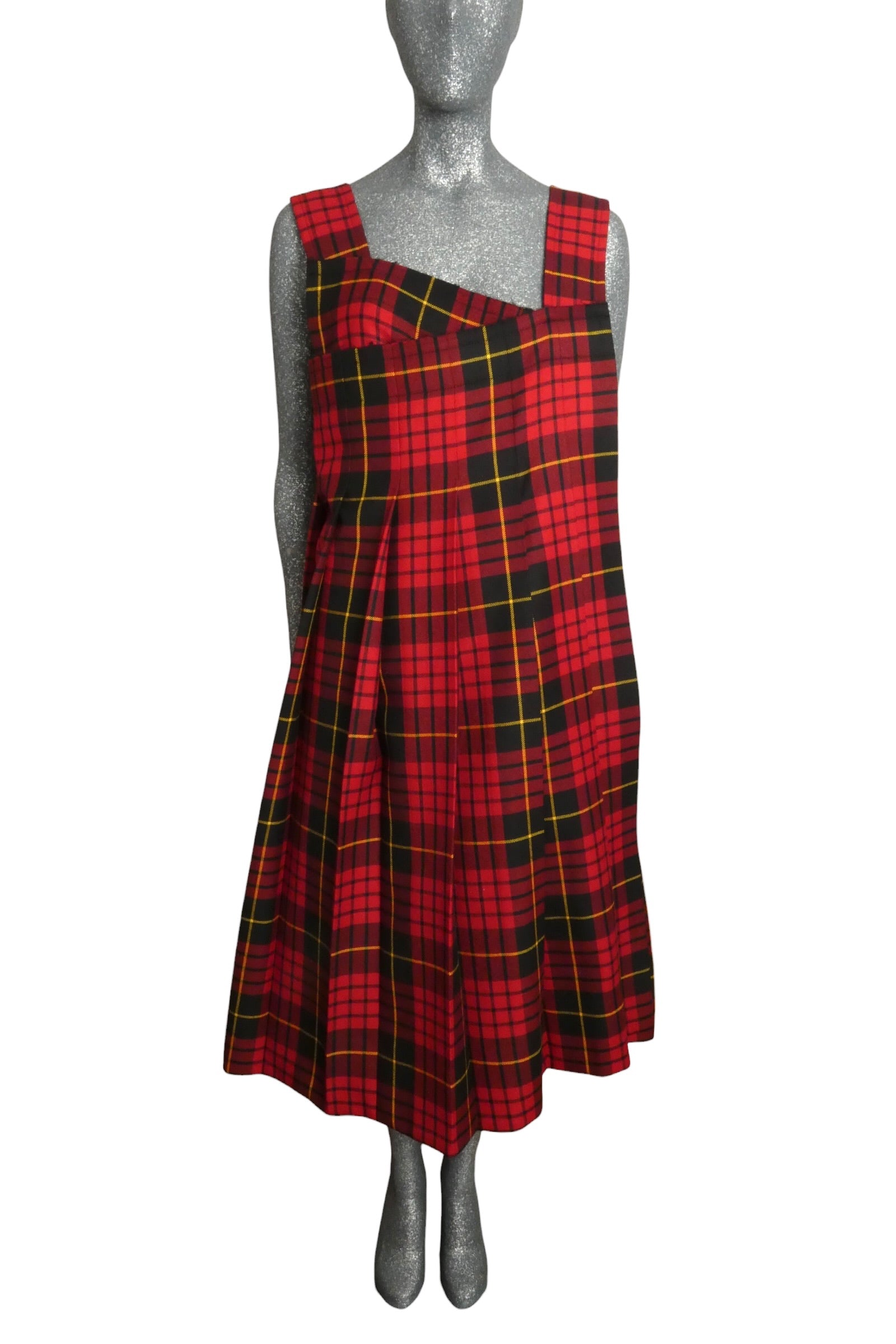 COMME DES GARCONS - 2016 Wool Plaid Wrap Jumper, Size-Small