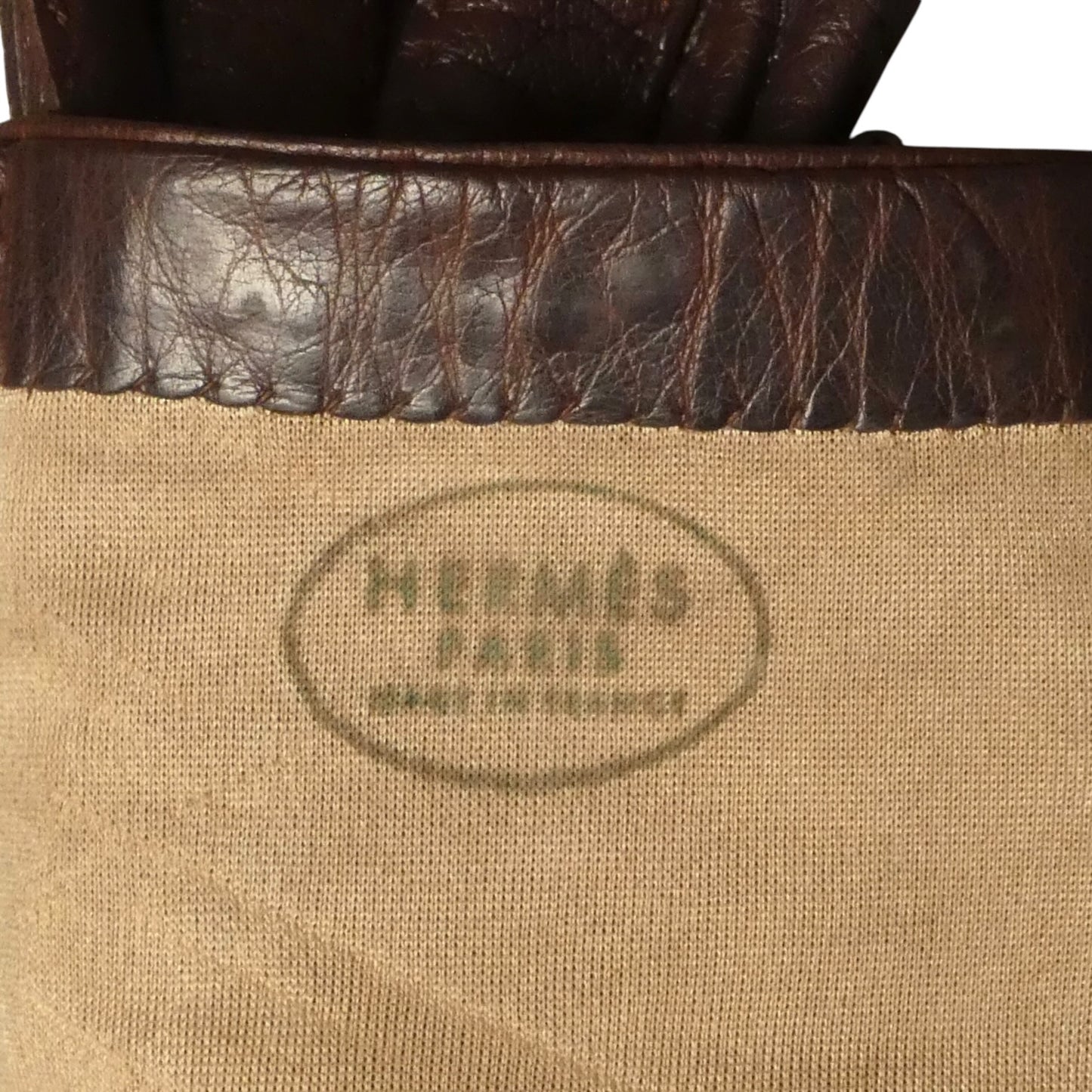 HERMES - Vintage Leather Serie Gloves, Size 6 1/2