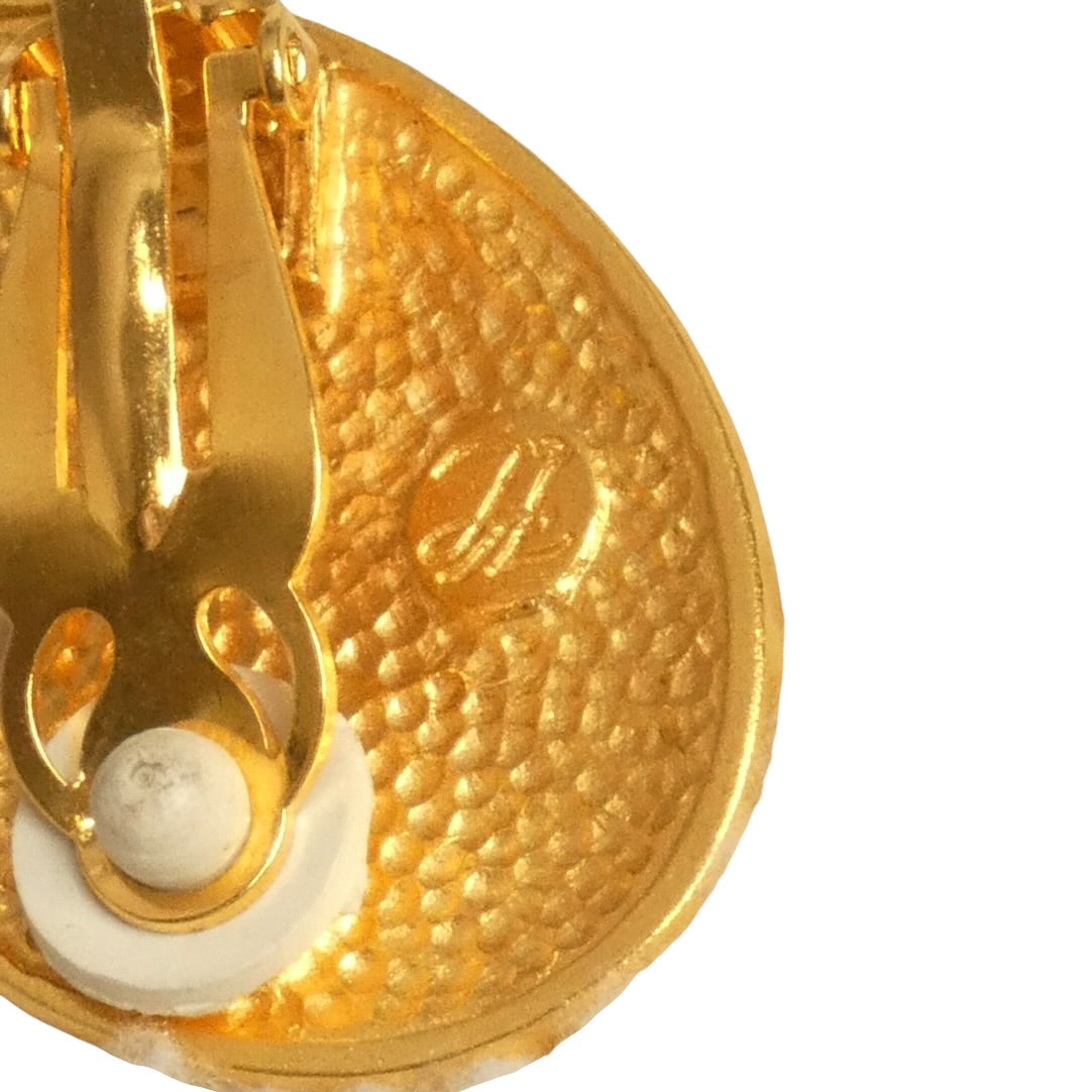KARL LAGERFELD - Gold Tone Metal Earrings