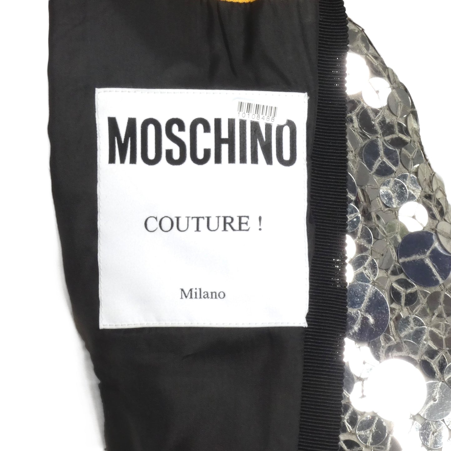 MOSCHINO COUTURE! - 2016 Sequin Print Knit Dress, Size 8