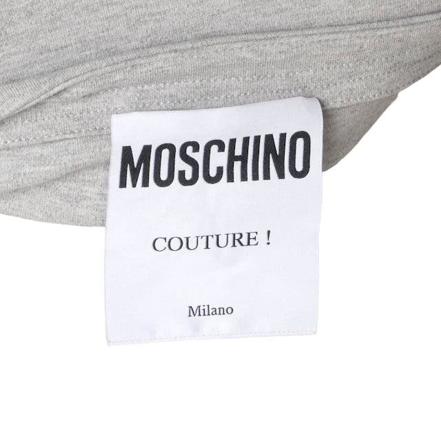 MOSCHINO COUTURE! - 2020 Grey Jersey Ghost Dress, Size 6
