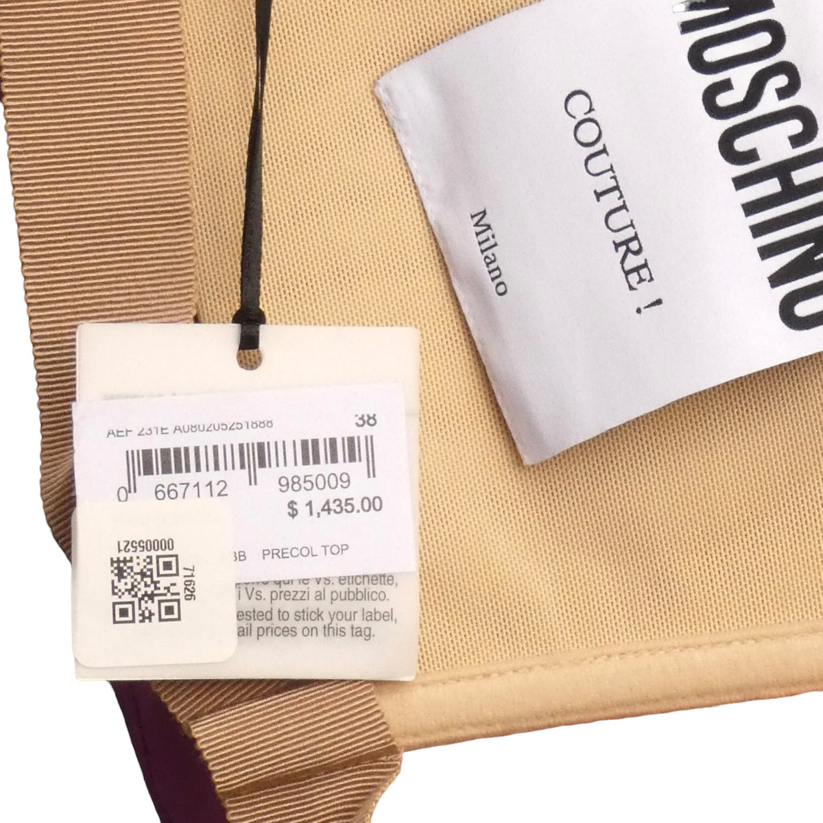MOSCHINO COUTURE! - R2023 Multi Color Block Bustier, Multiple Sizes Available