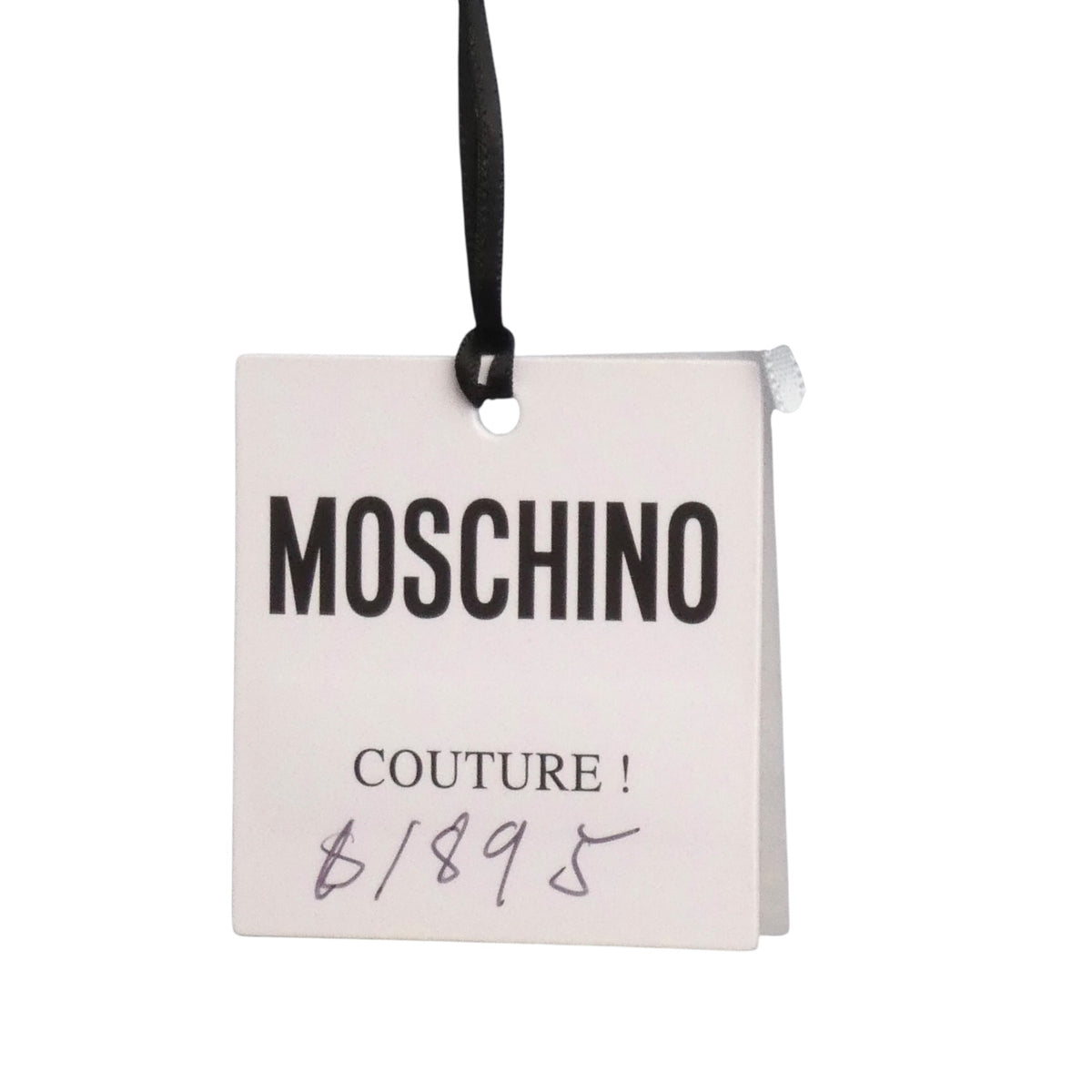 MOSCHINO COUTURE! - 2025 Blue Jacquard & Lace Slip Dress, Size-4