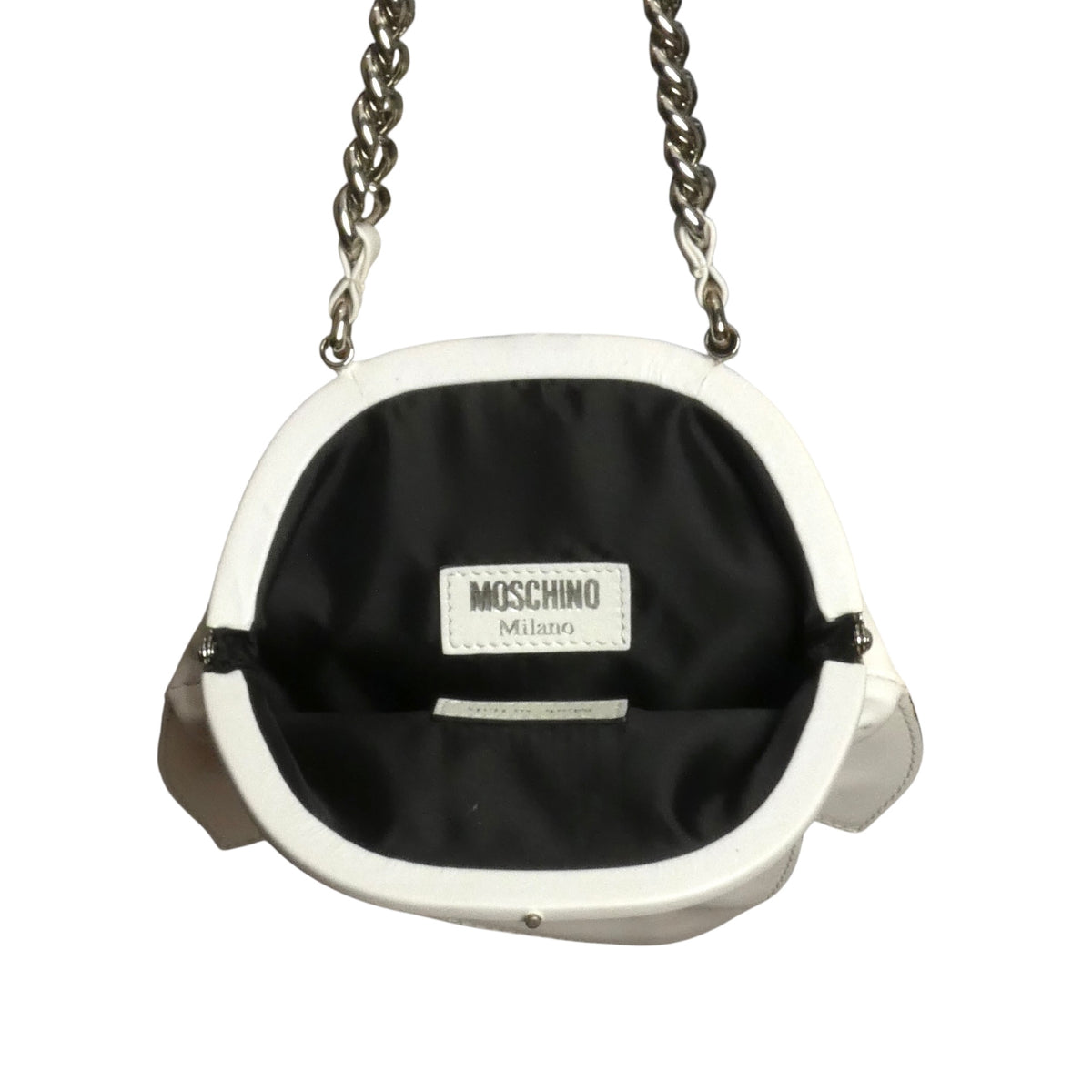 MOSCHINO - 2020 NWT White Leather GHOST Purse