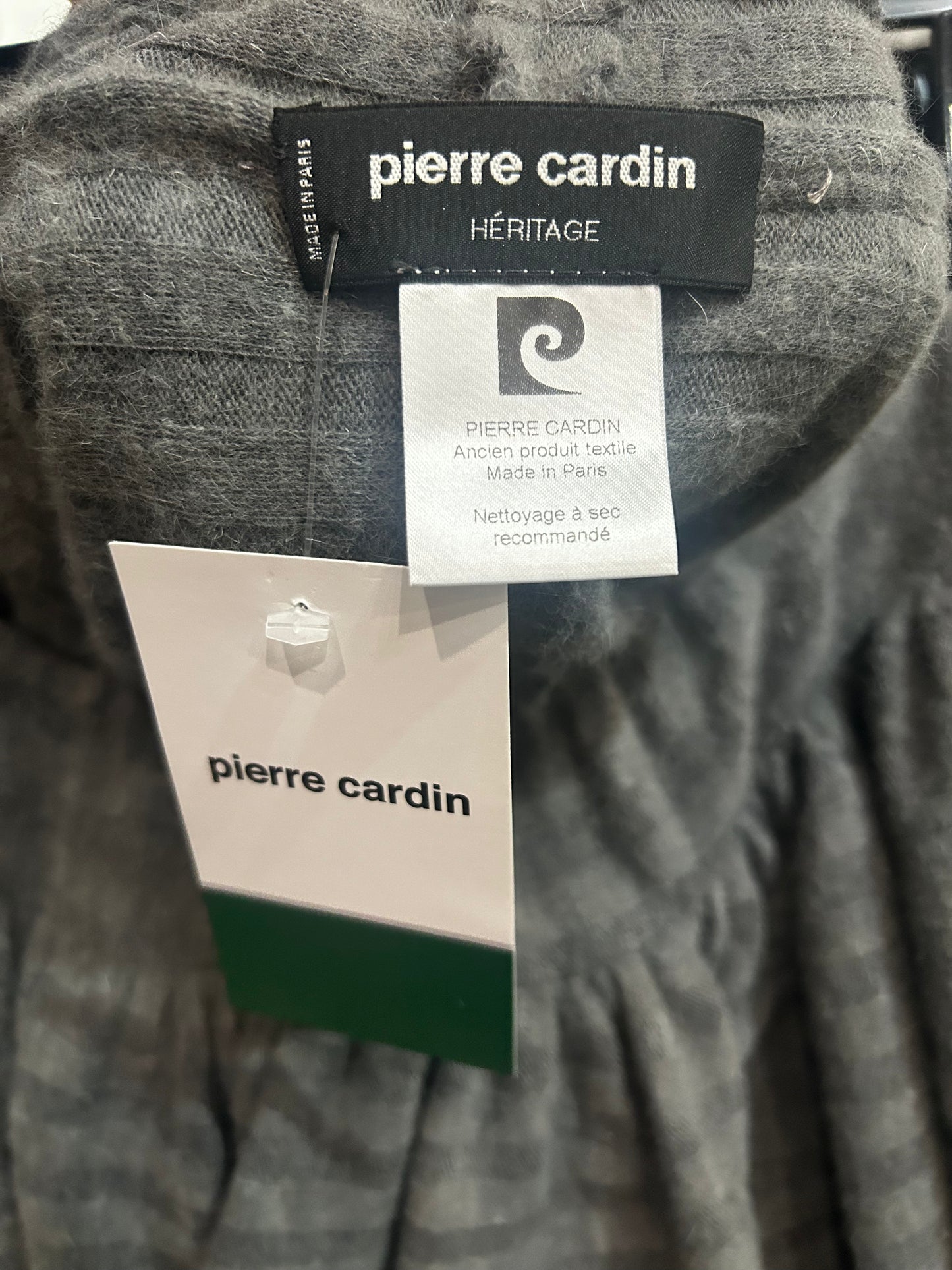 PIERRE CARDIN HAUTE COUTURE - 1977 Wool Knit Off The Shoulder Top, One Size