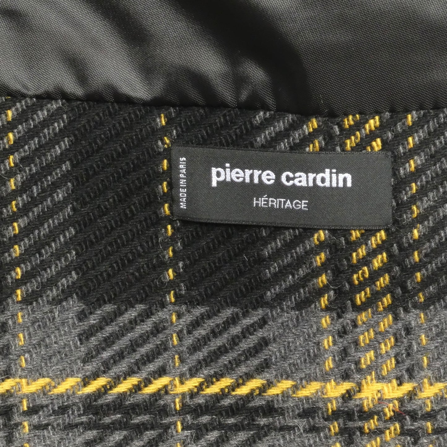 PIERRE CARDIN - 2008 Wool Plaid Coat, Size-4