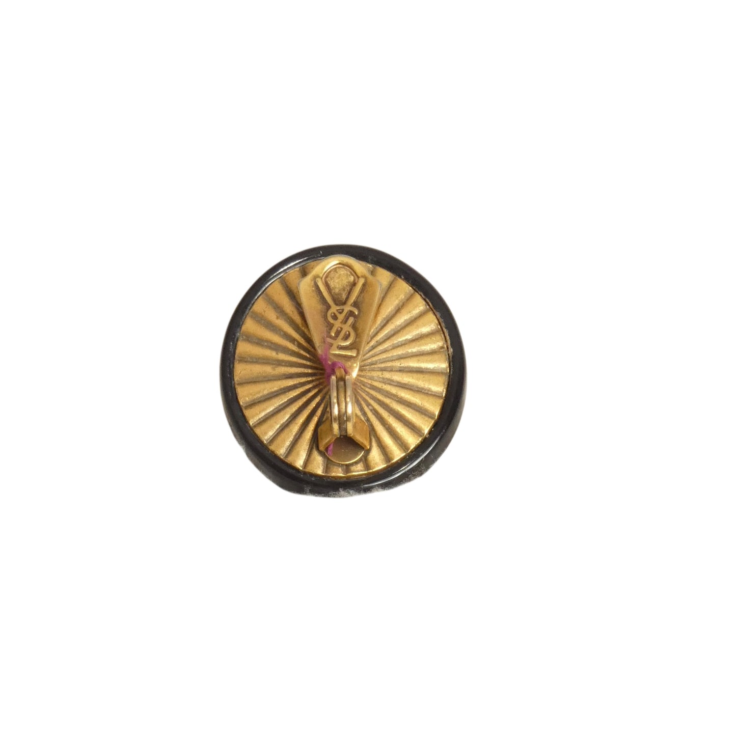 YVES SAINT LAURENT - 1980s Plastic Button Earrings