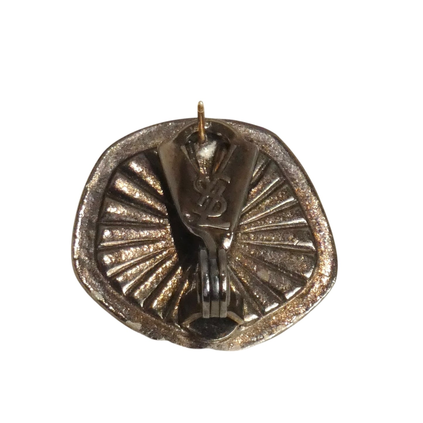 YVES SAINT LAURENT - 1980s Gripoix Button Earrings