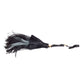 PRADA-Black Feather & Raffia Bag Charm