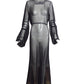 1930s Black Chiffon Evening Dress, Size-8