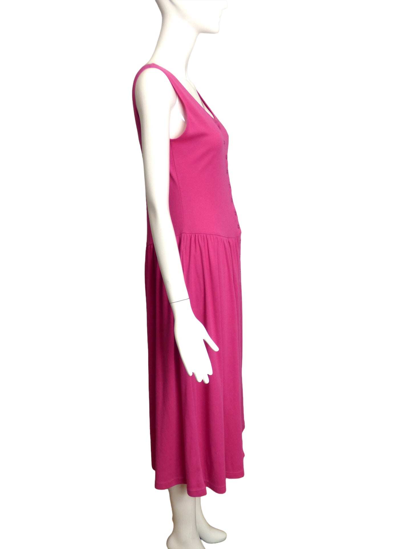 PIERRE CARDIN- NWT 1980s Pink Jersey Dress, Size-Small