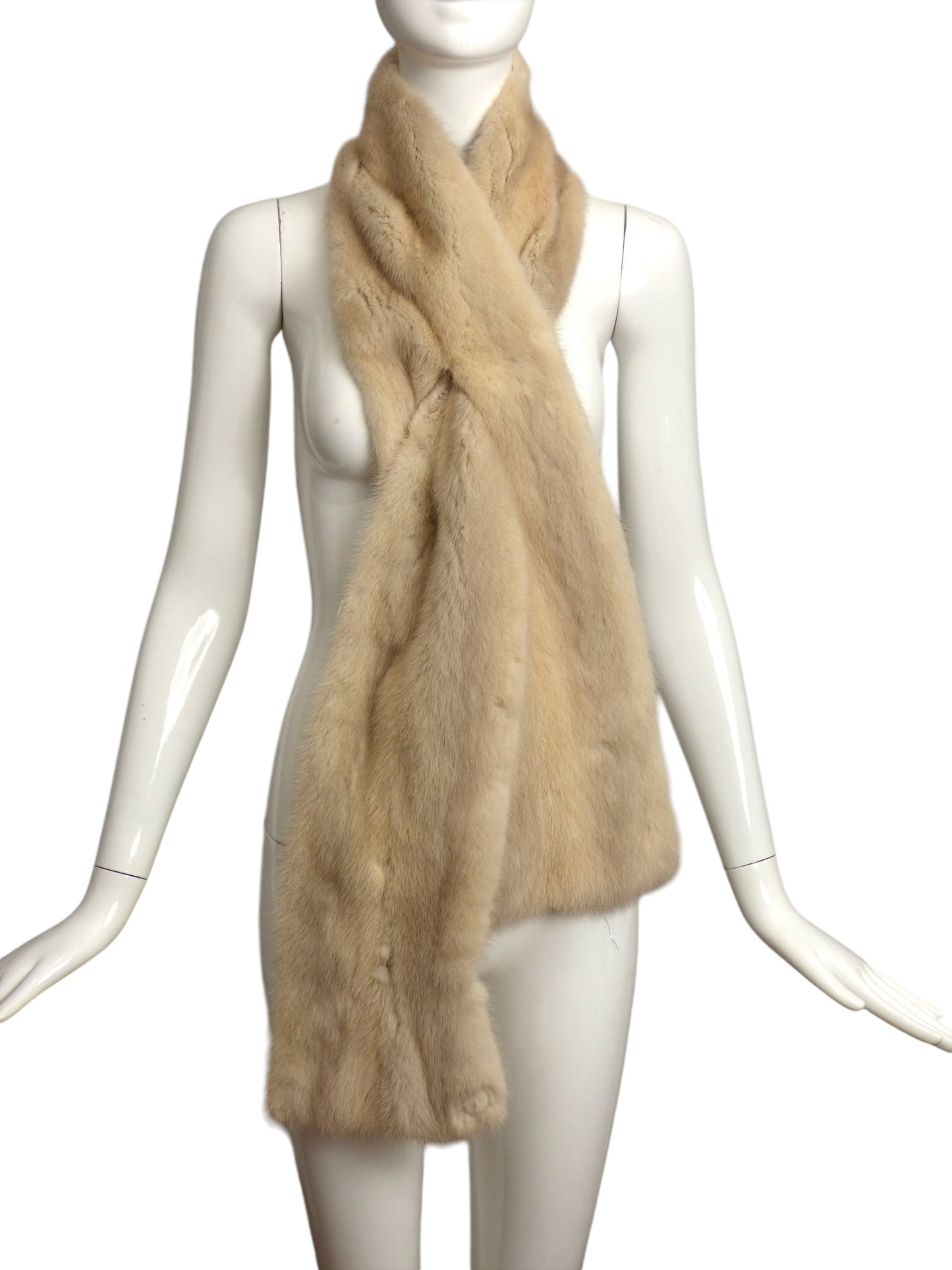 1960s Blonde Mink Stole