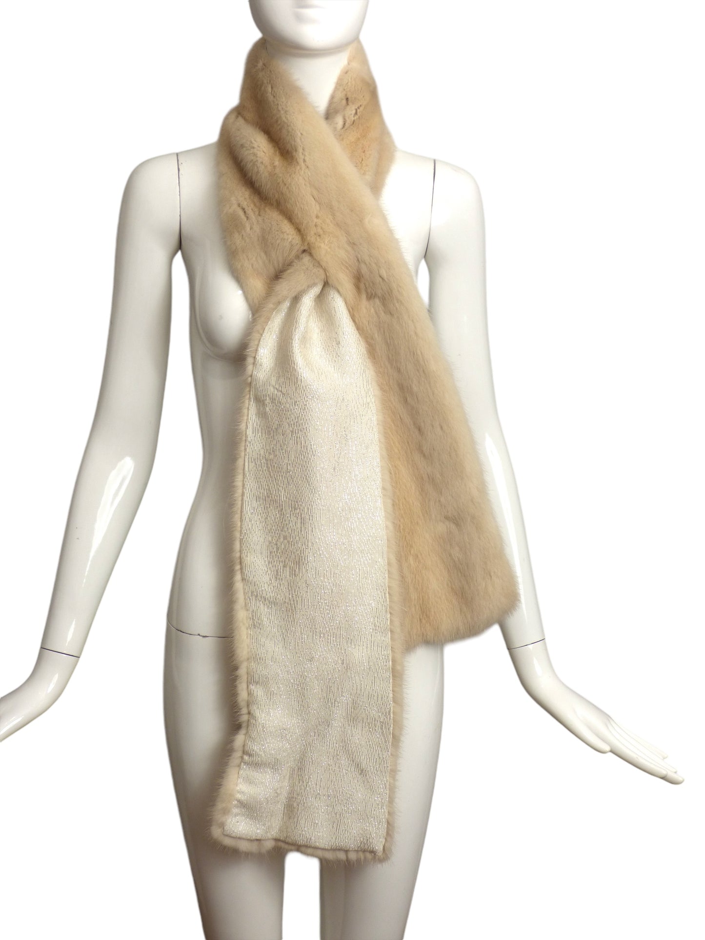 1960s Blonde Mink Stole