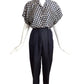 PERRY ELLIS- 1980s 3pc Linen Pant Suit, Size 8