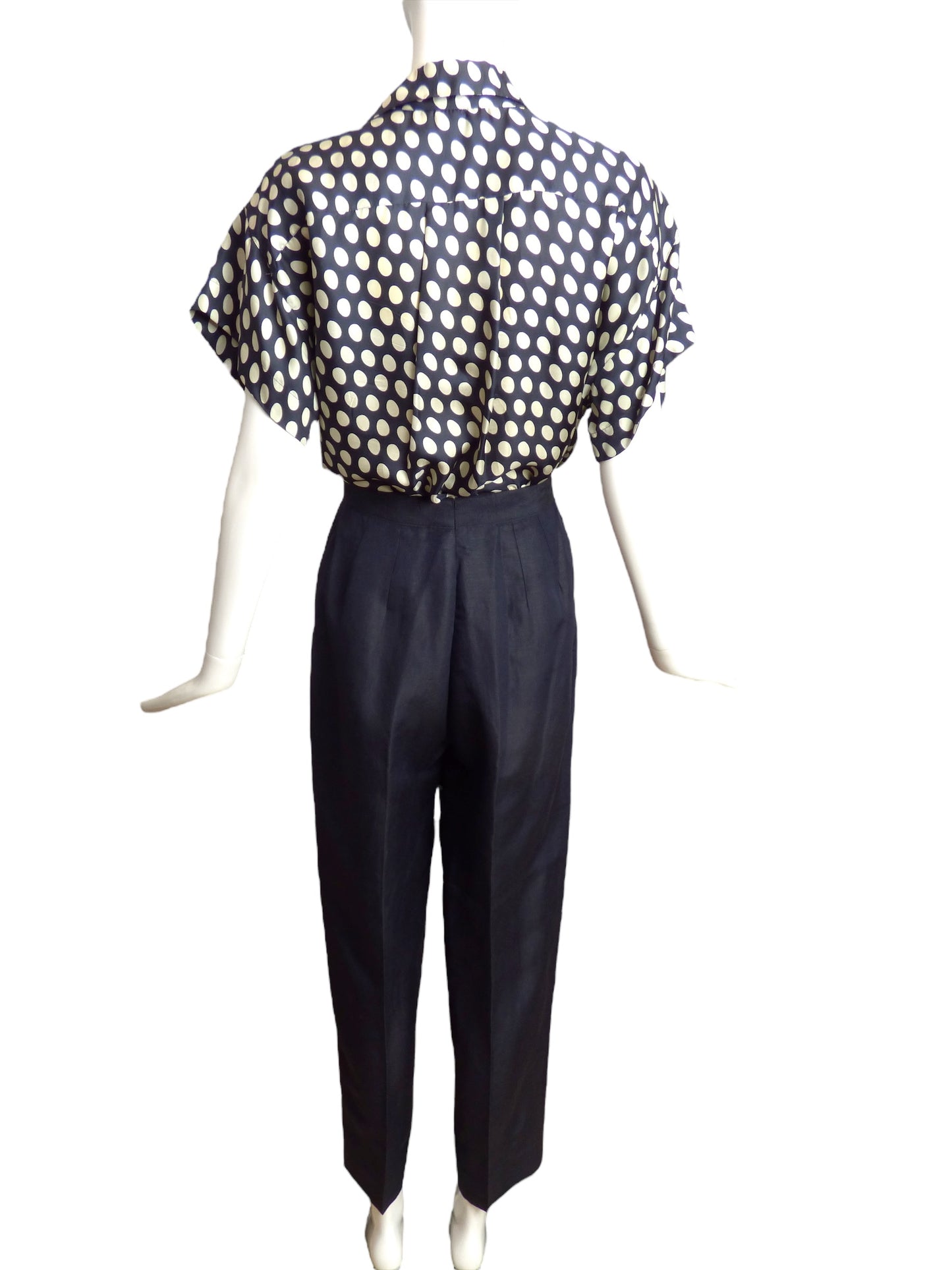 PERRY ELLIS- 1980s 3pc Linen Pant Suit, Size 8