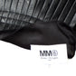 MM6 MARGIELA- 2018 Black Faux Leather Pleated Skirt, Size 12