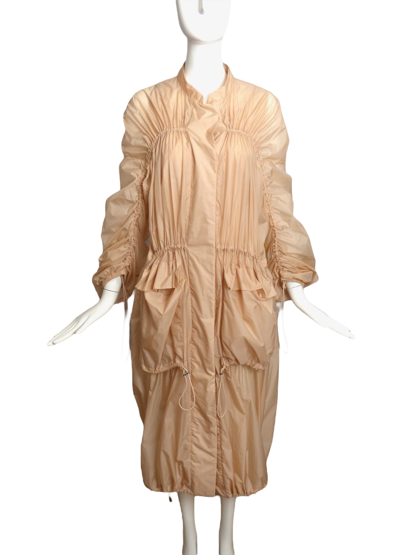 JIL SANDER- 2012 Drawstring Raincoat, Size 8
