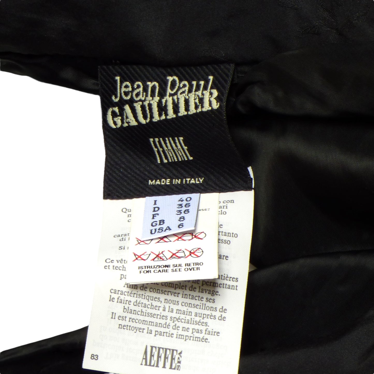 JEAN PAUL GAULTIER-1990s Velvet & Knit Skirt Set, Size 6