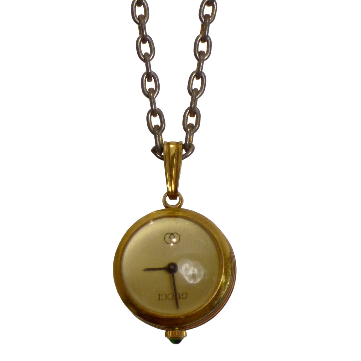 GUCCI- Orb Compact Analog Watch Necklace