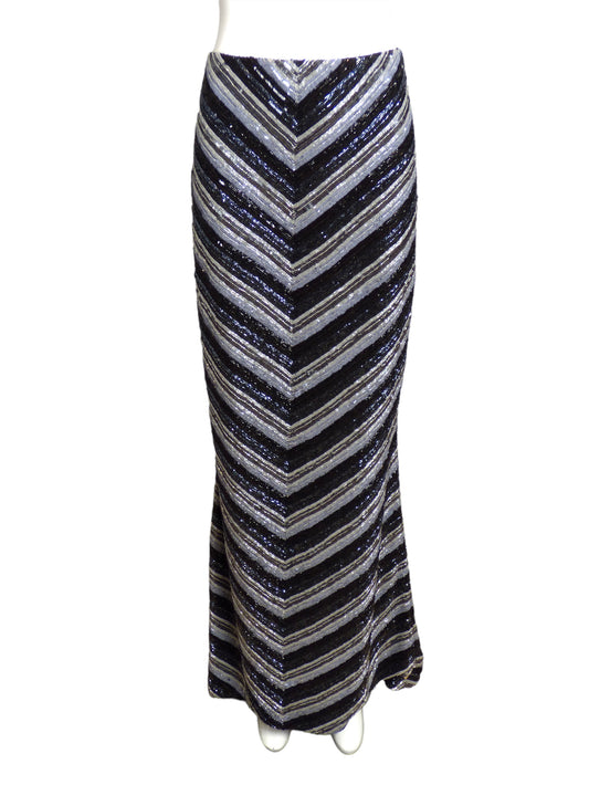 RANDOLPH DUKE- Bead & Sequin Evening Skirt, Size 8