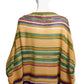 MISSONI- 1970s Multi Color Linen Knit Blouse, Size-Medium