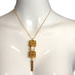 BUCHERER- 1960s Gold Compact Analog Watch Necklace