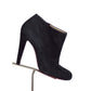 CHRISTIAN LOUBOUTIN- Black Suede Ankle Boots, Size 39.5