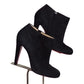 CHRISTIAN LOUBOUTIN- Black Suede Ankle Boots, Size 39.5