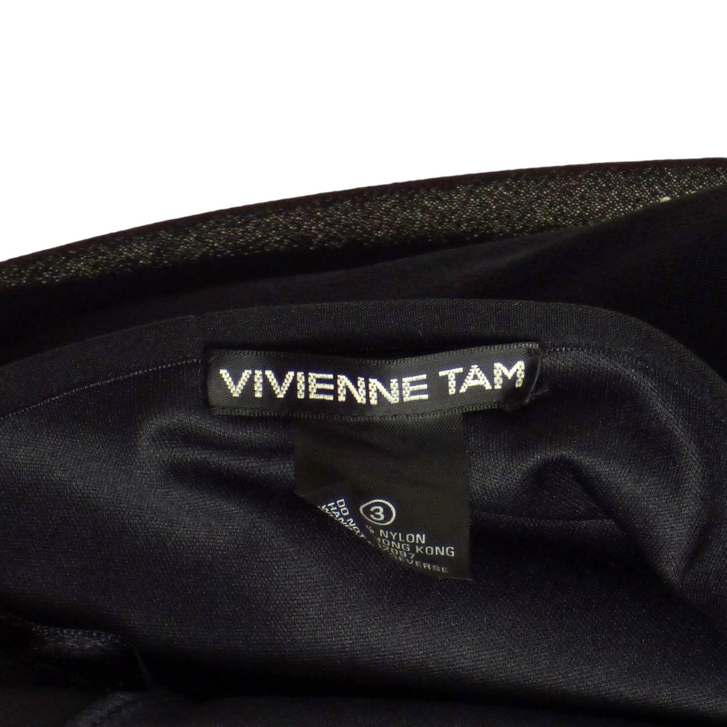 VIVIENNE TAM- 1990s Black Mesh Beaded Maxi Skirt, Size 8