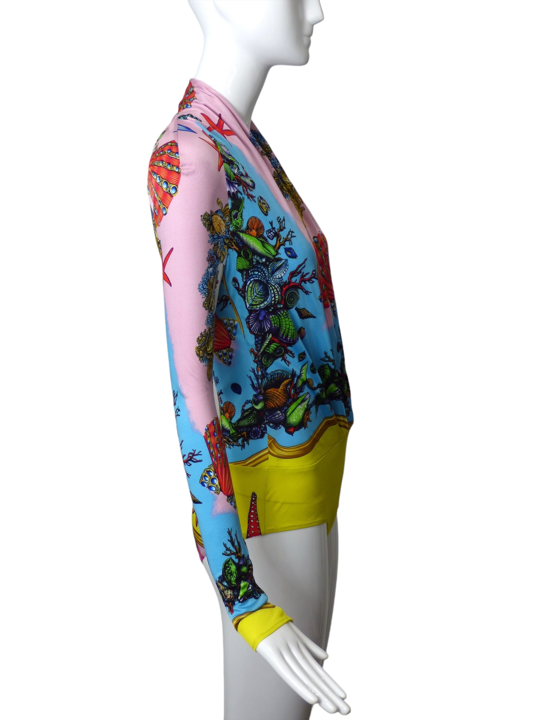 VERSACE- NWT Seashell Print Bodysuit, Size 4 – MARTINI