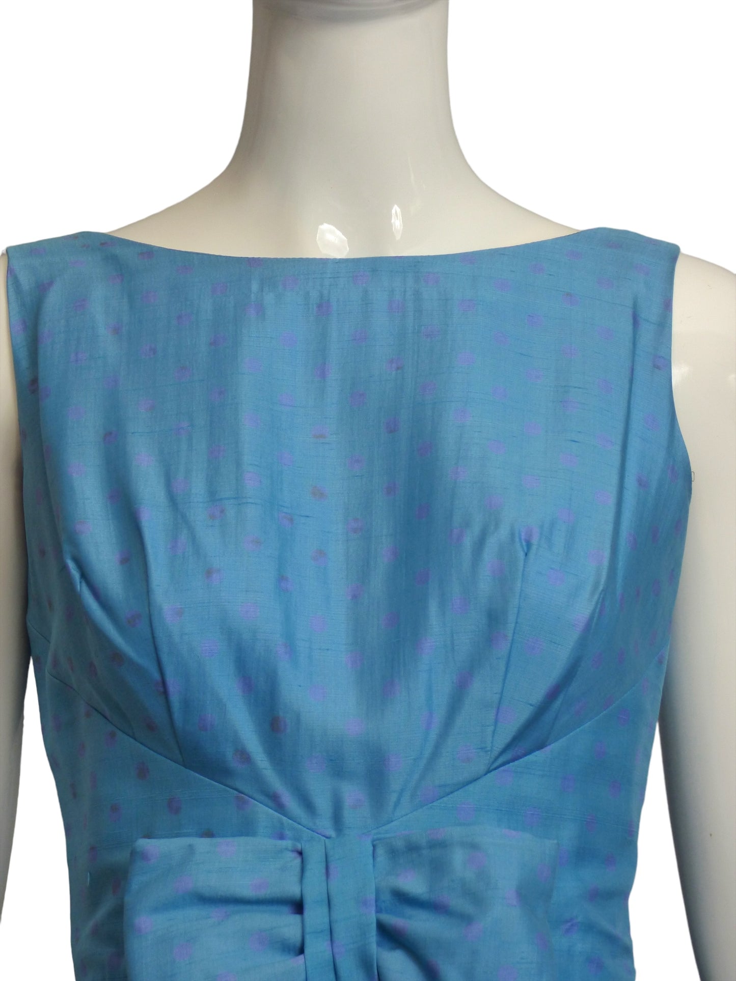 1950s Silk Print Bubble Dress, Size 4