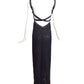 VALENTINO- Black Velvet & Beaded Evening Gown, Size 6