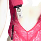 VERSACE- NWT 2023 Pink Satin & Lace Bodysuit, Multiple Sizes