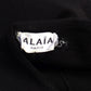 ALAIA- 1980s Black Wool Knit Sac Dress, Size 10