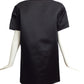 JC DE CASTELBAJAC- NWT Black Satin Zipper Tunic, Size 14