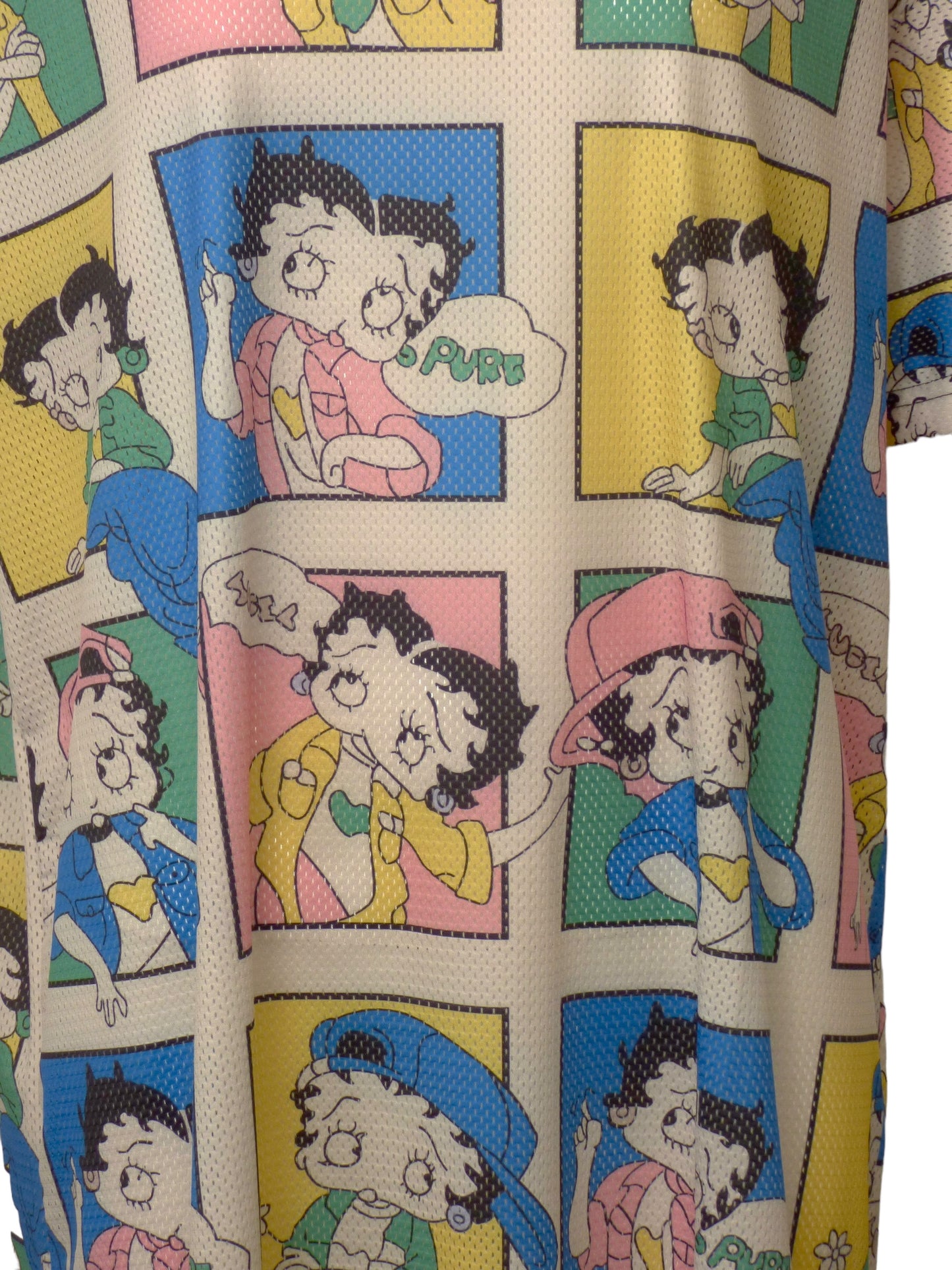 NWT Oversized Betty Boop Print Mesh Dress, One Size